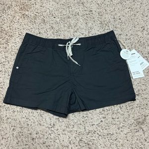 NWT Vuori Women’s Ripstop Shorts, Sz Large, charcoal